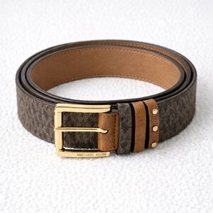 Michael Kors Reversible Logo Belt – Black & Tan / Tan | Women’s M